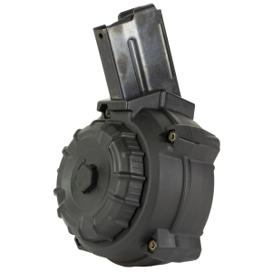 ProMag Mag, Drum, 7.62X39, 50 Rounds, Fits Ruger Mini-30, Polymer Construction, Black DRM-A101