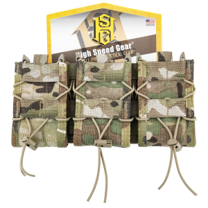 High Speed Gear 45TA00MC TACO Shingle Mag Pouch Triple MultiCam Nylon MOLLE Compatible w/, Rifle