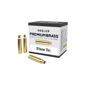 Nosler 10221 Premium Brass Unprimed Cases 30Nosler, Rifle Brass 25/Box