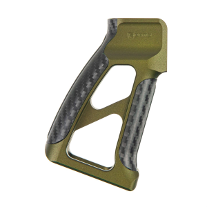 Fortis Manufacturing TOR-PG-CF-15-ODG, Inc. Torque, Pistol Grip, 15 Degrees, Olive Drab Green with Carbon Fiber Accents