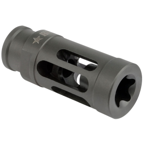 BCM GFCMOD1762 BCMGunfighter Compensator Mod 1 Black Stainless Steel with 5/8 in-24 tpi Threads for 7.62mm, 300 Blackout AR-Platform