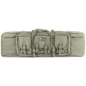 Drago Gear Double Gun Case, Dbl Rfl Cs, Seal Grey, 600D Polyester, 42 in 12-323GY