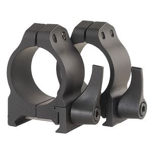 Warne 201LM Vertical Rings Maxima Matte Black 1 in Medium Quick Detach 0 MOA