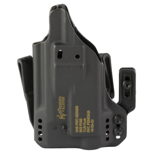 Mission First Tactical Pro Holster, Inside Waistband Holster, Ambidexrous, For Sig P365 with TLR-7, Kydex, Includes 1.5 in Belt Attachment, Black H5-SIG-1-WL-7