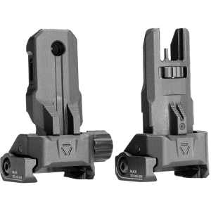 Strike Industries SPBUS Strike Polymer Backup Sights Black Folding for AR-15