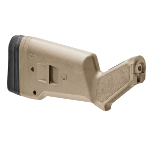 Magpul MAG490FDE SGA, Shotgun Stock Fixed FDE Synthetic for Mossberg 500, 590, 590A1 12 GA