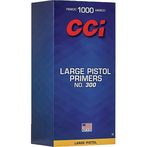 CCI 0012 Standard, Pistol No. 300 Large, Pistol Multi Caliber, Handgun 1000/Box