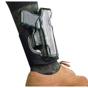 Desantis Gunhide 014PCE1Z0 Die Hard Ankle Rig Glock 26/27/33 Leather/Sheepskin Padding Black