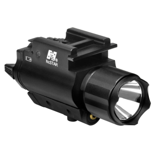 NcStar AQPFLS FlashLight & Red Laser Black Anodized 200 Lumens White Cree LED