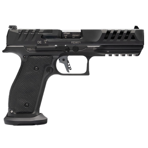 Walther 2872200 PDP Match Steel Frame Full Size Frame 9mm Luger 18+1/20+1 5 Black Steel Barrel, Matte Black Tenifer Cerakote Optic Cut/Serrated Steel Slide & Frame w/Pic Rail, Textured Wraparound Grip, Pistol