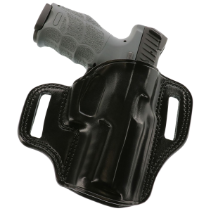 Galco CM854B Combat Master OWB Black Leather Belt Slide Fits HK VP9 Right Hand, Holster