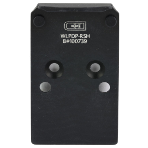C&H Precision CHP Adapter Plate, Converts the Walther PDP 1.0/PPQ (Q4/Q5) to the Trijicon RMR/SRO, Holosun 407C/507C/508C/508T, Anodized Finish, Black, Includes Mounting Hardware WLPDP-RSH