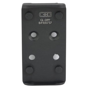 C&H Precision CHP Adapter Plate, Fits the Glock MOS (Not the Glock 43x or 48) Converting it to the Delta Point Pro, Anodized Finish, Black, Includes Mounting Hardware GL-DPP-EFLX