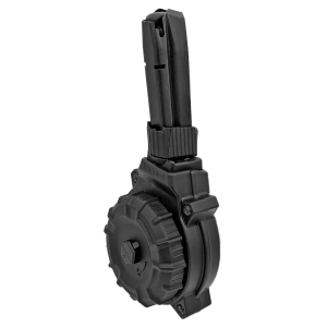 ProMag Mag DRM-A53, 9MM, 50 Round Drum, Fits SCCY CPX-2, Polymer, Black DRM-A53
