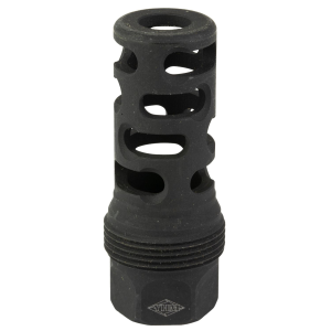 Yankee Hill 4405MB24 sRx Q.D. Muzzle Brake Long Black Phosphate Steel with 5/8-24 tpi, 9mm, 2.30 OAL & 9.375 Diameter for sRx Adapters