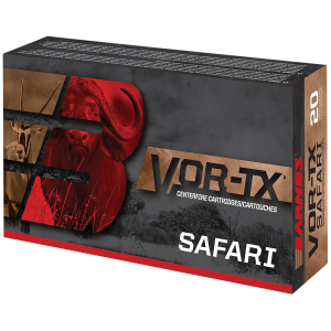 Barnes Bullets 22014 VOR-TX Safari 375H&H Mag 300gr Barnes TSX Flat Base 20 Per Box/10 Case Centerfire, Rifle Ammunition