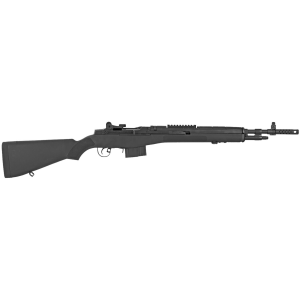 Springfield Armory AA9126 M1A Scout Squad 308 Win/7.62x51mm 10+1 18 in Black Parkerized Carbon Steel Barrel w/Muzzle Brake, Black Parkerized Picatinny Rail Steel Receiver, Fixed Black Synthetic Stock, Rifle