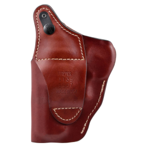 Hunter Company 1135 Pro-Hide High Ride OWB Brown Leather Belt Slide Fits Ruger Alaskan Right Hand, Holster