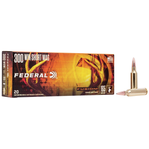 Federal F300WSMFS1 Fusion 300WSM 165gr Bonded Soft Point 20 Per Box/10 Case Centerfire, Rifle Ammunition