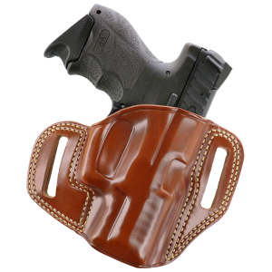 Galco CM854 Combat Master OWB Tan Leather Belt Slide Fits HK VP9 Right Hand, Holster