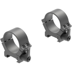 Leupold 174078 QRW2 Cross-Slot Scope Ring Set Matte Black Steel 30mm Tube High Quick Release Picatinny/Weaver
