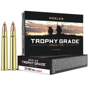 Nosler 60070 Trophy Grade 375H&HMag 300gr Nosler AccuBond 20 Per Box/10 Case Centerfire, Rifle Ammunition