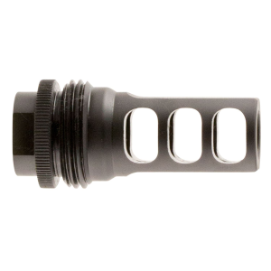 SilencerCo AC1733 ASR Muzzle Brake Black Steel with 5/8 in-24 tpi Threads for 458 Cal