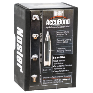 Nosler 54951 AccuBond 7mm 150gr Spitzer Point 50/Box, Reloating Bullets
