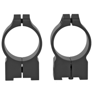 Warne Permanent Attached Fixed Ring Set 15TM, Fits Tikka Grooved Receiver, 30mm High, Matte Finish 15TM