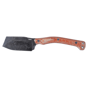 CRKT 2014 Razel Nax 4.29 Fixed Plain Black Stonewashed 1075 Carbon Steel Blade/Weathered Resin Infused Fiber Handle Includes Sheath, Knife
