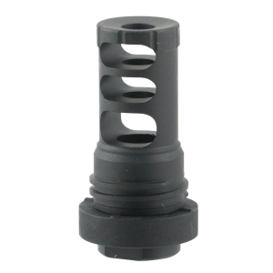 Yankee Hill 5M2QD QD Muzzle Brake Black Steel with 1/2 in-28 tpi Threads & 2.50 in OAL for 5.56x45mm NATO AR-Platform