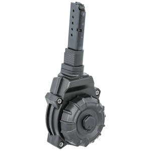 ProMag DRMA39 Standard 32rd Drum 380 ACP Fits Ruger LCP Black Polycarbonate, Magazine