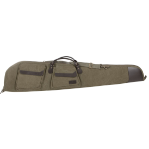 Heritage s 54148 North Platte 48 in Olive Cotton Canvas w/ Leather Trim & Brushed Tricot Lining, Rifle Case