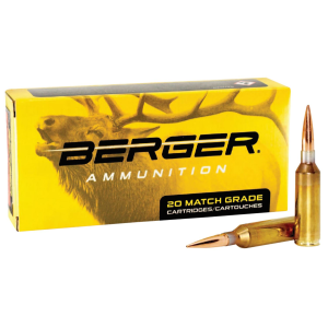 Berger Bullets 55010 Target Rifle 300PRC 205gr Hybrid 20 Per Box/10 Case, Centerfire Rifle Ammo