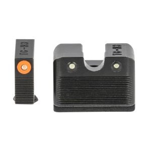 TruGlo TG231G2MC Tritium Pro Black | Green Tritium Orange Outline Front Sight Green Tritium Rear Sight