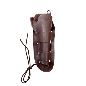 Hunter Company 108040 Western Double Loop OWB Size 40 Antique Brown Leather Belt Slide Fits SA , Revolver Fits 4.62-6.50 in Barrel Right Hand, Holster