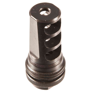 SilencerCo AC142 ASR Muzzle Brake Black Steel with 1/2 in-28 tpi Threads for 5.56x45mm NATO