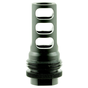 SilencerCo AC1557 ASR Muzzle Brake Black Steel with 5/8 in-32 tpi Threads for 458 Cal