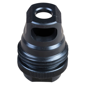 SilencerCo AC2628 ASR Muzzle Brake Black Steel 1/2 in-28 Threads 9mm, Luger