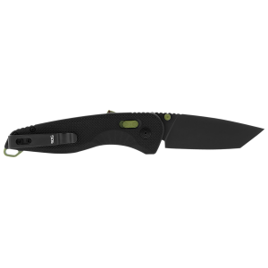 S.O.G SOG11410941 Aegis AT 3.13 in Folding Drop Point Plain Black TiNi Cryo D2 Steel Blade/Black w/Moss Accents GRN Handle, Knife
