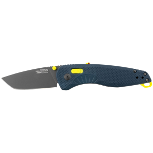 S.O.G SOG11411441 Aegis AT 3.13 in Folding Tanto Plain Black TiNi Cryo D2 Steel Blade/Indigo w/Acid Accents GRN Handle, Knife