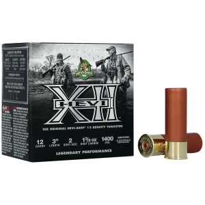 HEVI-Shot HS51204 HEVI-XII 12Gauge 3 in 1 3/8oz Tungsten 4Shot 25 Per Box/10 Case, Shotgun Shells