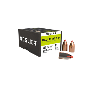 Nosler 31456 Ballistic Tip 458Cal 300gr Spitzer Point 50/Box, Reloating Bullets