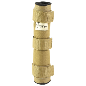 Cole-TAC Metal Python, Suppressor Cover, 7.5 in, Coyote Brown, Fits 1-2 in Suppressors MP202