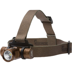 Browning 3713345 Blackout Elite Headlamp Burnt Bronze 4/860 Lumens White LED/Green