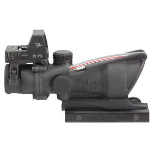 Trijicon 100550 ACOG Combo Matte Black 4x32mm Illuminated Red Crosshair .223 BDC Reticle, Rifle Scope