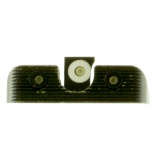 TruGlo TG231B1W Tritium Pro Black | Green Tritium White Outline Front Sight Green Tritium Rear Sight