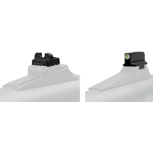 TruGlo TG231K1W Tritium Pro Black | Green Tritium White Outline Front Sight Green Tritium Rear Sight