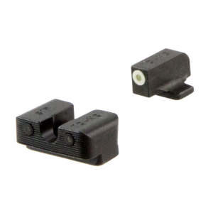TruGlo TG231S2W Tritium Pro Black | Green Tritium White Outline Front Sight Green Tritium Rear Sight
