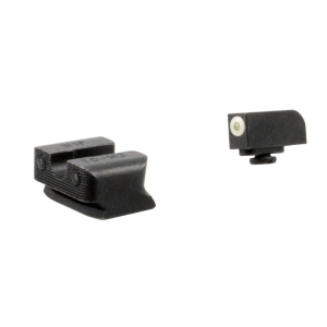 TruGlo TG231W1W Tritium Pro Black | Green Tritium White Outline Front Sight Green Tritium Rear Sight